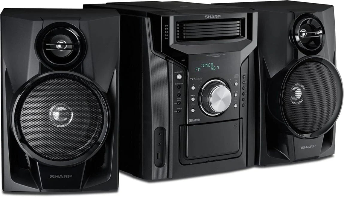 2026 NewCD-BH950 240W 5-way mini bookshelf speaker system with cassette deck and Bluetooth