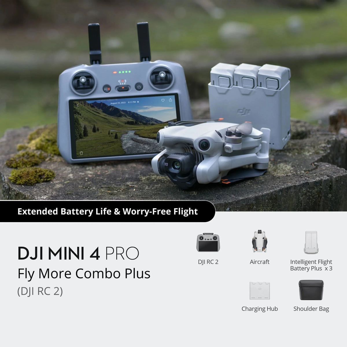 2026 NewDJI Mini 4 Pro Fly More Combo with DJI RC 2 Controller