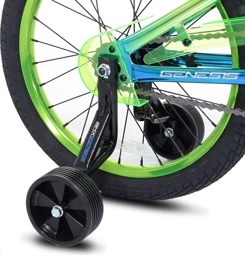 2026 NewGenesis 18 Glitch Boy’s BMX Bike, Blue/Green