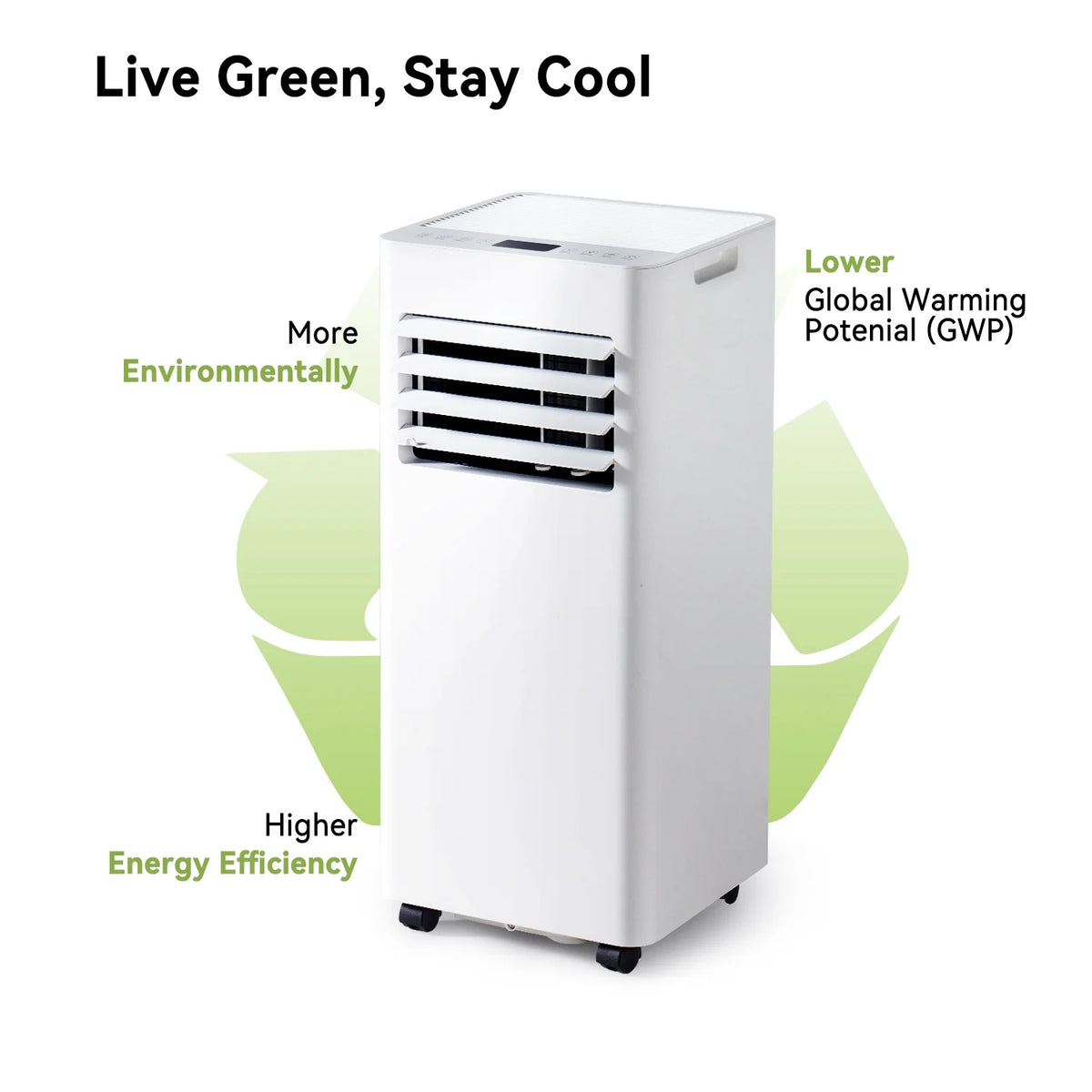 2026 NewBapipro 10,000 BTU Smart Portable AC - WiFi/Remote, 4-in-1 for 300 Sq.Ft, 24H Timer, Window Kit, ??55dB, ETL Certified