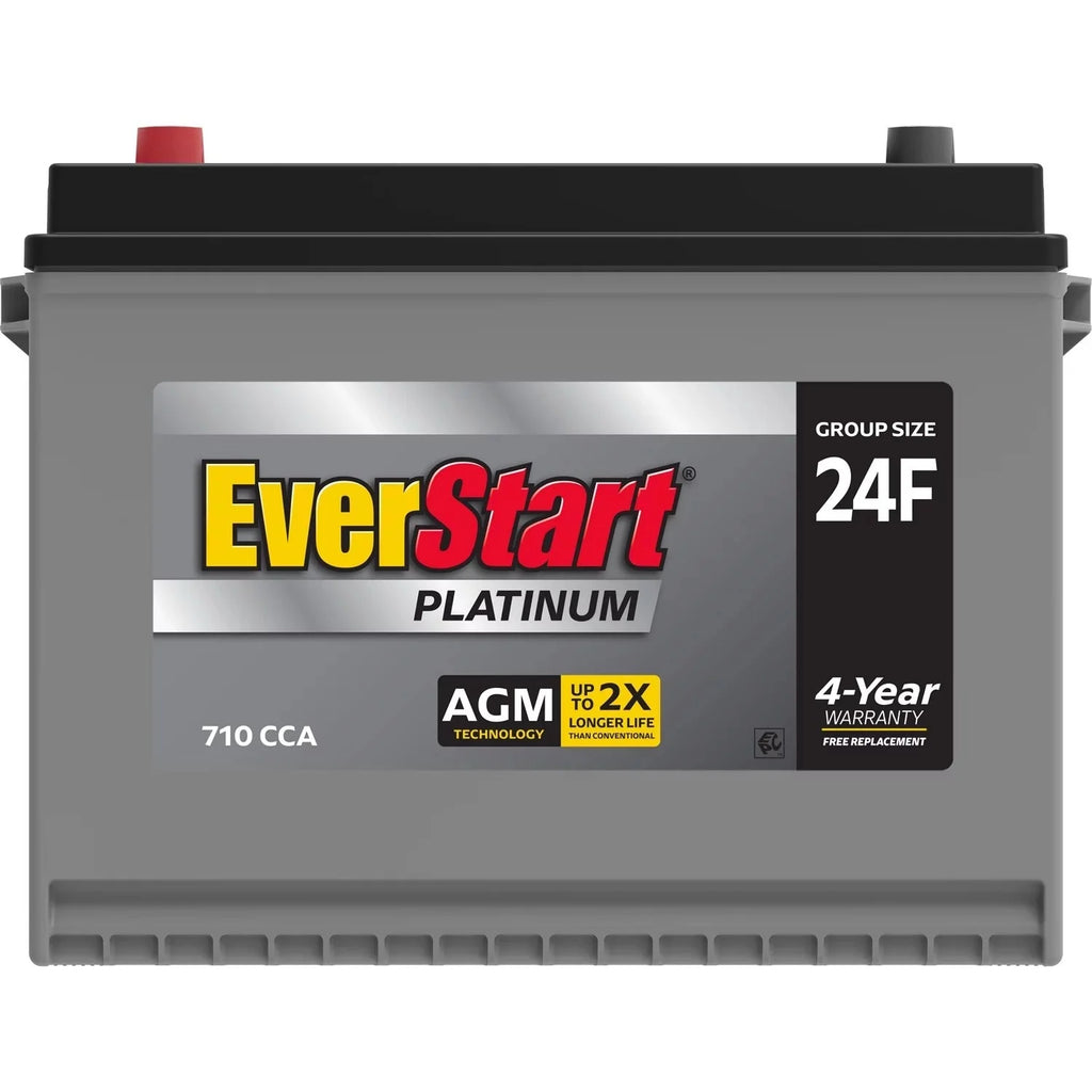 2026 NewEverStart Platinum AGM car battery, Group 24F, 12 Volt, 750 CCA – Made in the USA