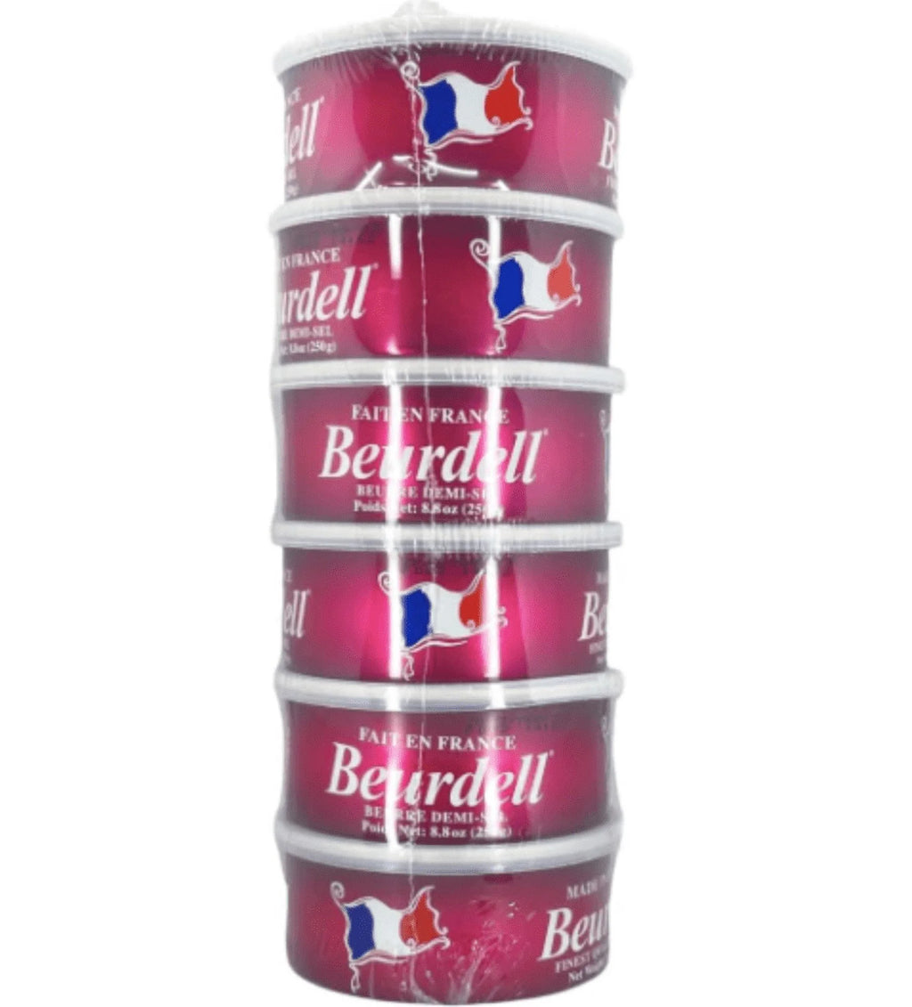 2026 NewBeurdell Canned French Butter �C 100% Natural Salted Pasteurized Real Butter | Long Shelf Life Emergency Survival Food | Great for Cooking, Baking, RV & Camping | Pull Top Lid | Pack of 24 | France