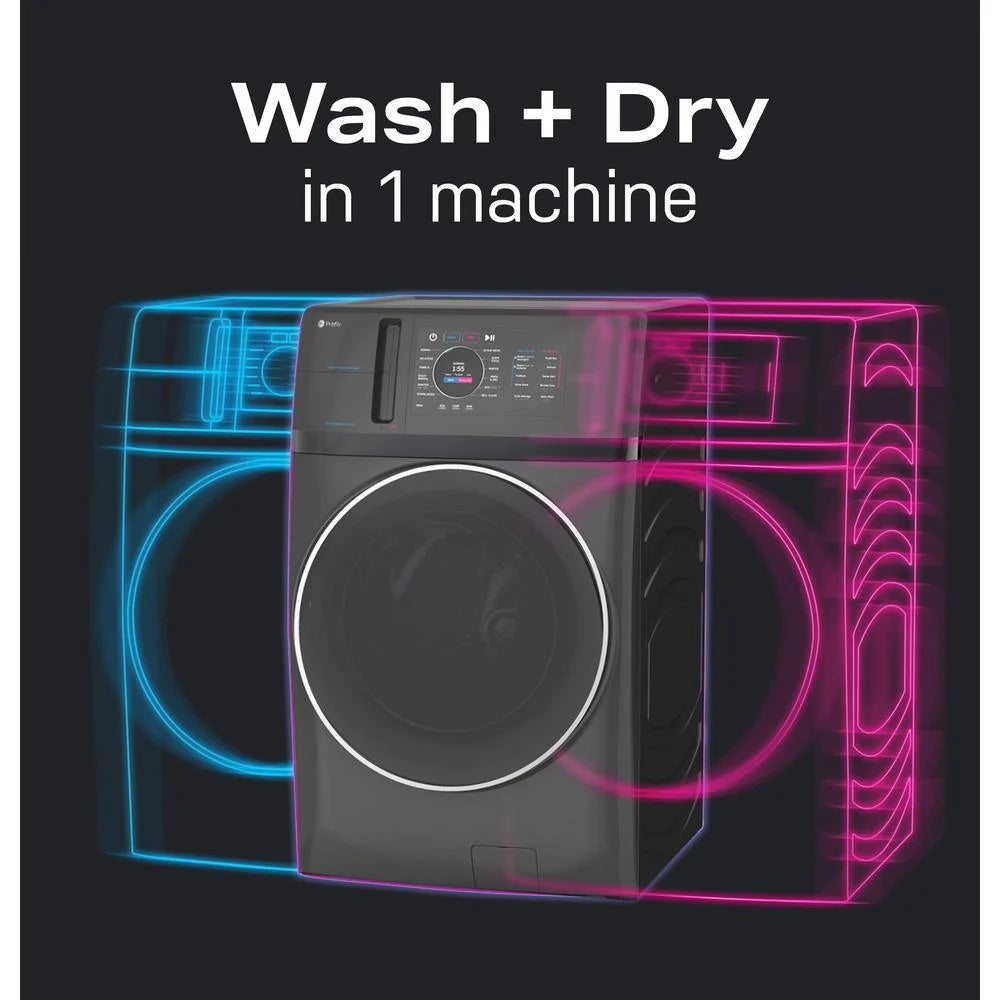 2026 NewProfile 4.8 cu. ft. UltraFast combination washer-dryer with ventless heat pump technology in Carbon Graphite