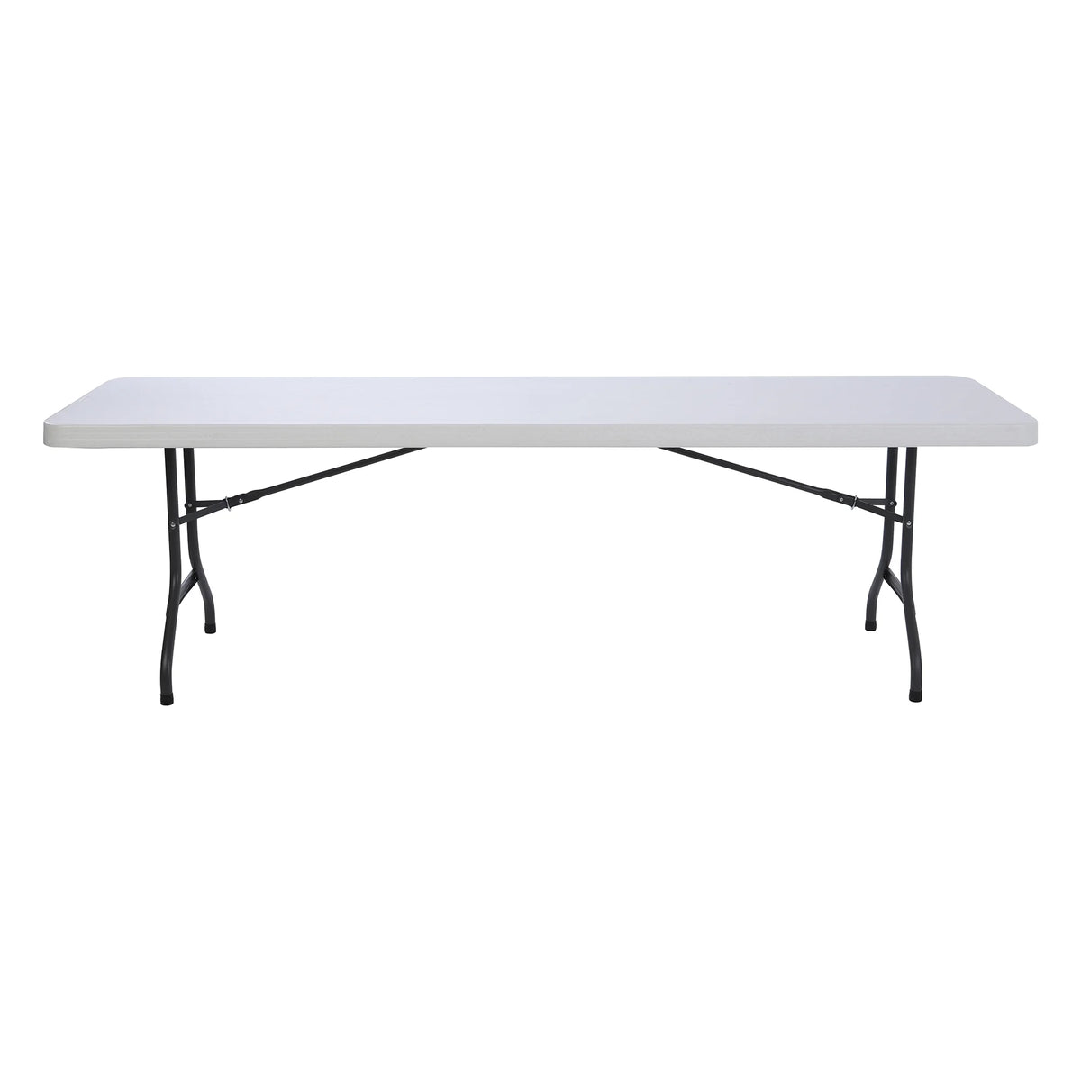 2026 NewLifetime 8-Foot Commercial Grade Folding Table, White Granite (22980)