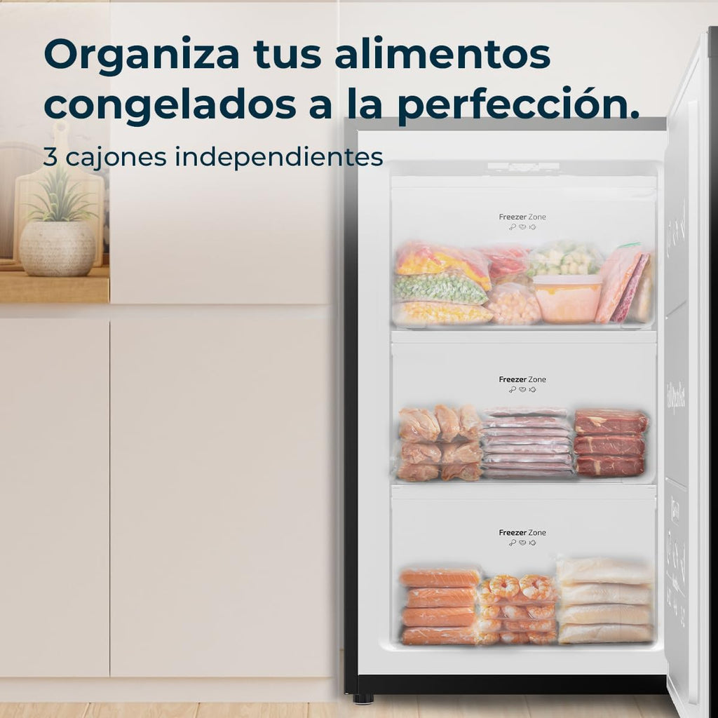 2026 Cecotec Congelador Vertical Sobremesa 87L Bolero CoolMarket TF 87 Black. 83,6 cm de Altura y 50,6 cm de Ancho, Bajo Consumo, Puerta Plana y Reversible, Diseño Compacto, Blanco