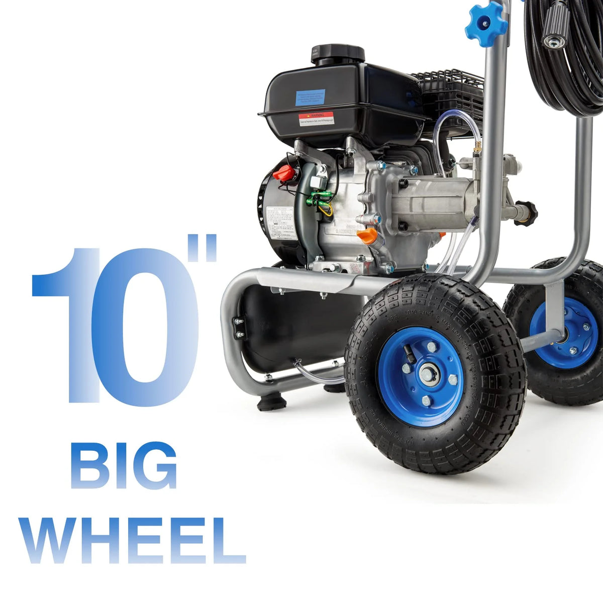 2026 NewEfurden 3500PSI Gas Pressure Washer, 2.3GPM Gas Powered High Pressure Clean Machine with 209CC Engine, 4 Adjustable Nozzles for Cleaning Walls, Terraces, Vehicles, Gardens (Blue)