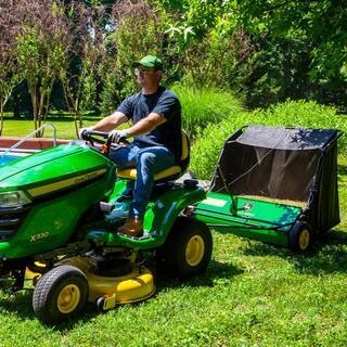 2026 NewJohn Deere 42″ trailed lawn sweeper, 24 cubic foot capacity, adjustable brushes