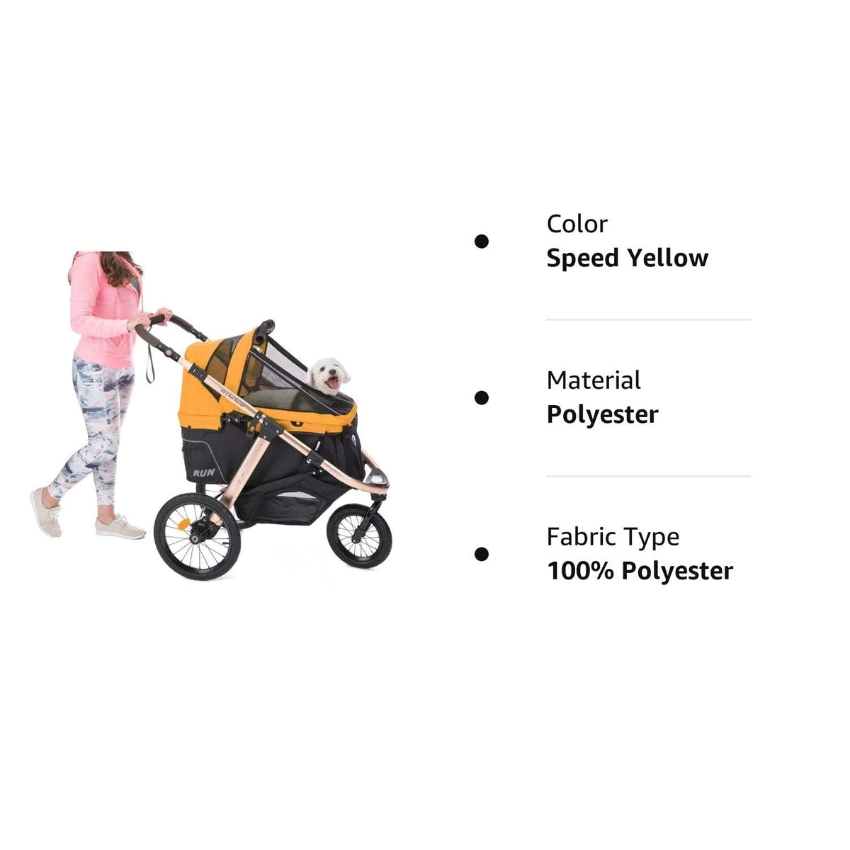 2026 NewJogging Sports Stroller with Comfort Rubber Wheels/Zipper-Less Entry/1-Hand Quick Fold/Aluminum Frame for Small/Medium Dogs, Cats and Pets (Green Camo)