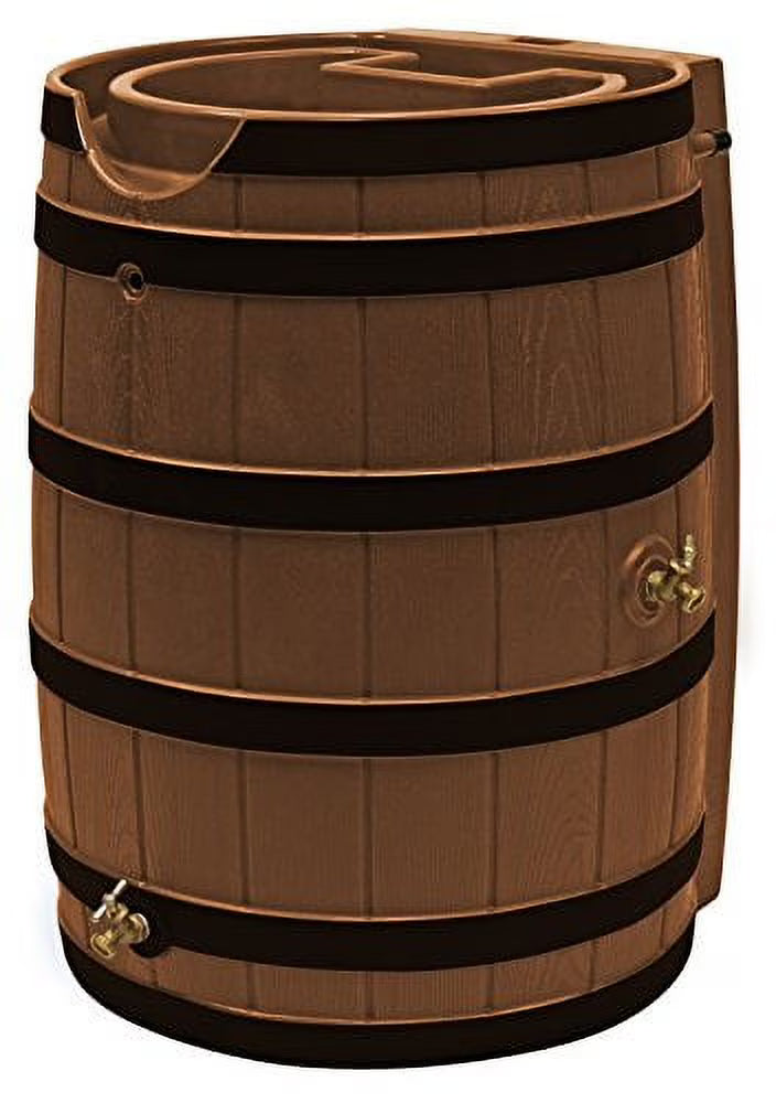 2026 NewGood Ideas Rain Wizard 65 Gallon Rain Barrel with Darkened Ribs - Terra Cotta