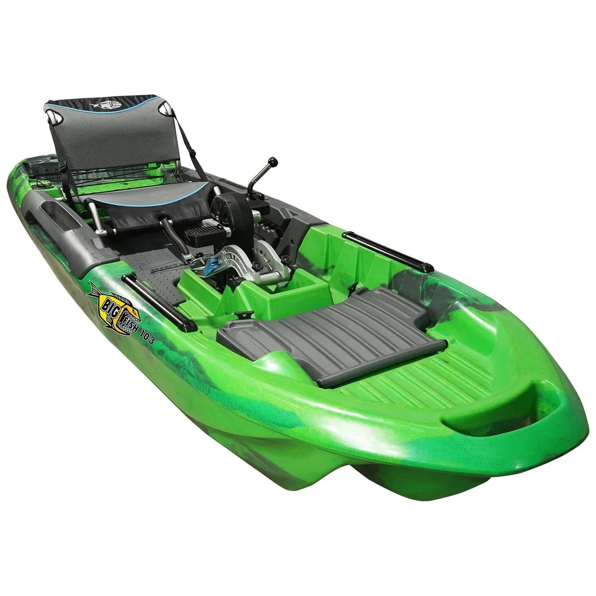 2026 New2025 3 Waters Big Fish 103 Pedal-Driven Fishing Kayak, Green-Camo