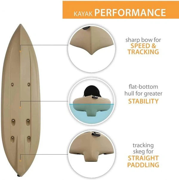 2026 NewLifetime 90806 Tamarack Angler 100 Fishing Kayak C 2-Pack (Paddles included)