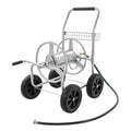 2026 NewVEVOR Hose Reel Cart, Hold Up to 250 ft of 5/8???? Hose, Garden Water Hose Carts Mobile Tools with 4 Wheels, Heavy Duty Powder-coated Steel Outdoor Planting with Storage Basket, for Garden, Yard, Lawn