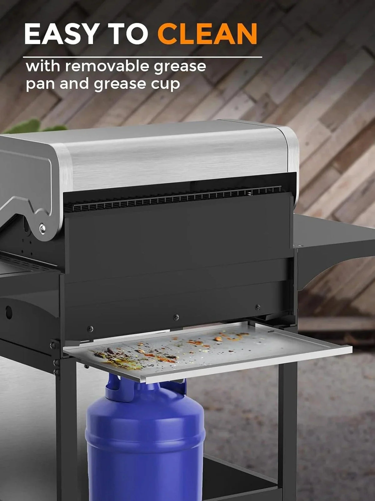 2026 New4-Burner BBQ Propane Gas Grill, 44000 BTU