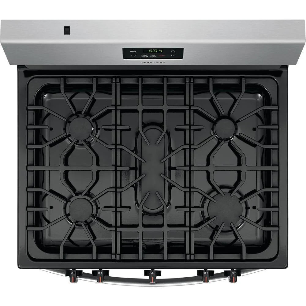 2026 NewFrigidaire 30 inch (76 cm) wide freestanding 5-burner stainless steel gas hob FCRG3052AS
