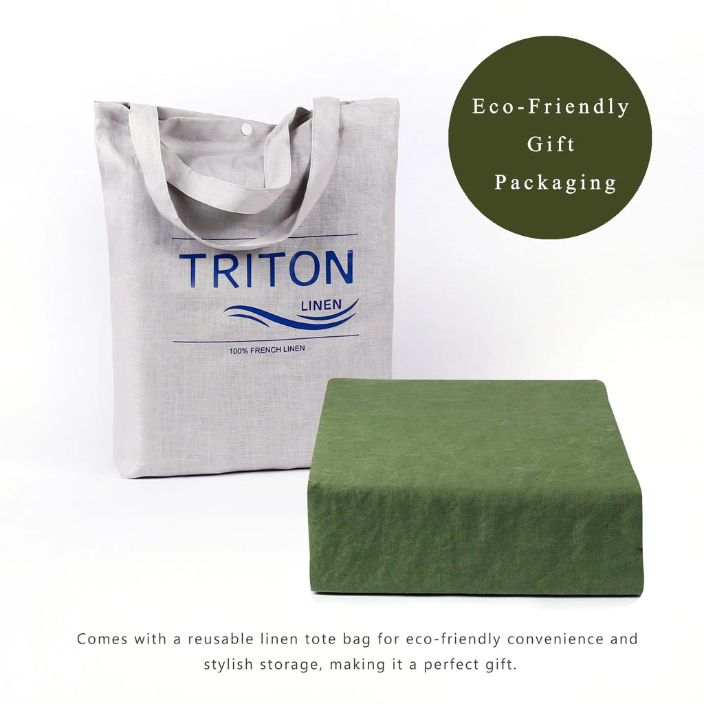 2026 New100% Pure Linen Duvet Cover with Button Closure and Corner Ties Soft & Breathable - Natural Full/Queen