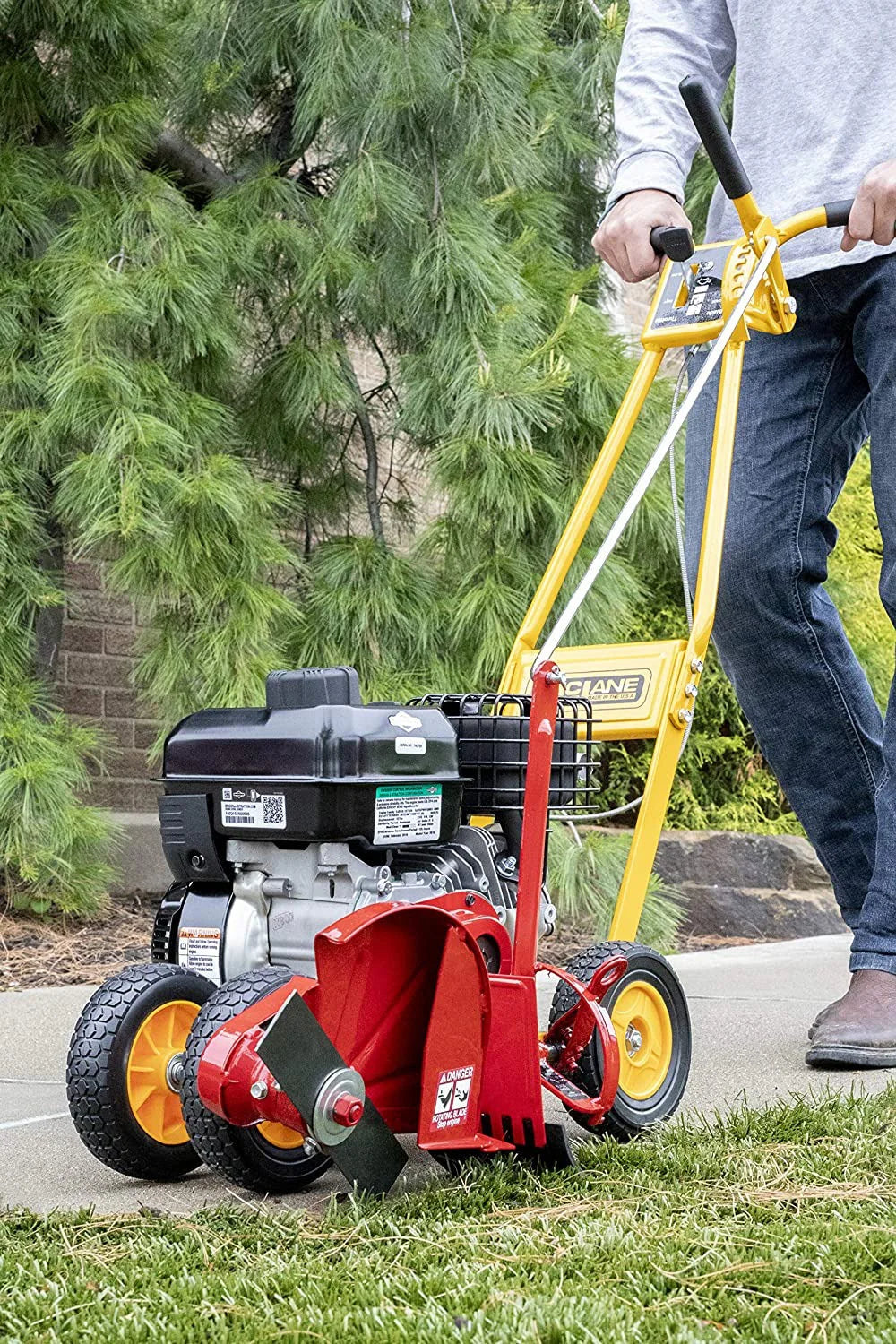 2026 New01-5.5GT-7 Petrol-powered lawn edger, 5.50 Nm gross torque/3.5 hp B&S engine, 7-inch wheels