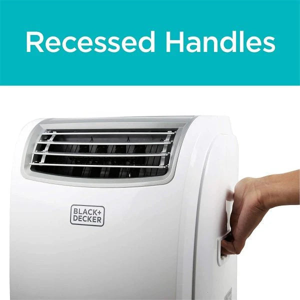 2026 NewBLACK+DECKER Portable Air Conditioner with 14,000 BTU, Heating Function and Remote Control, White