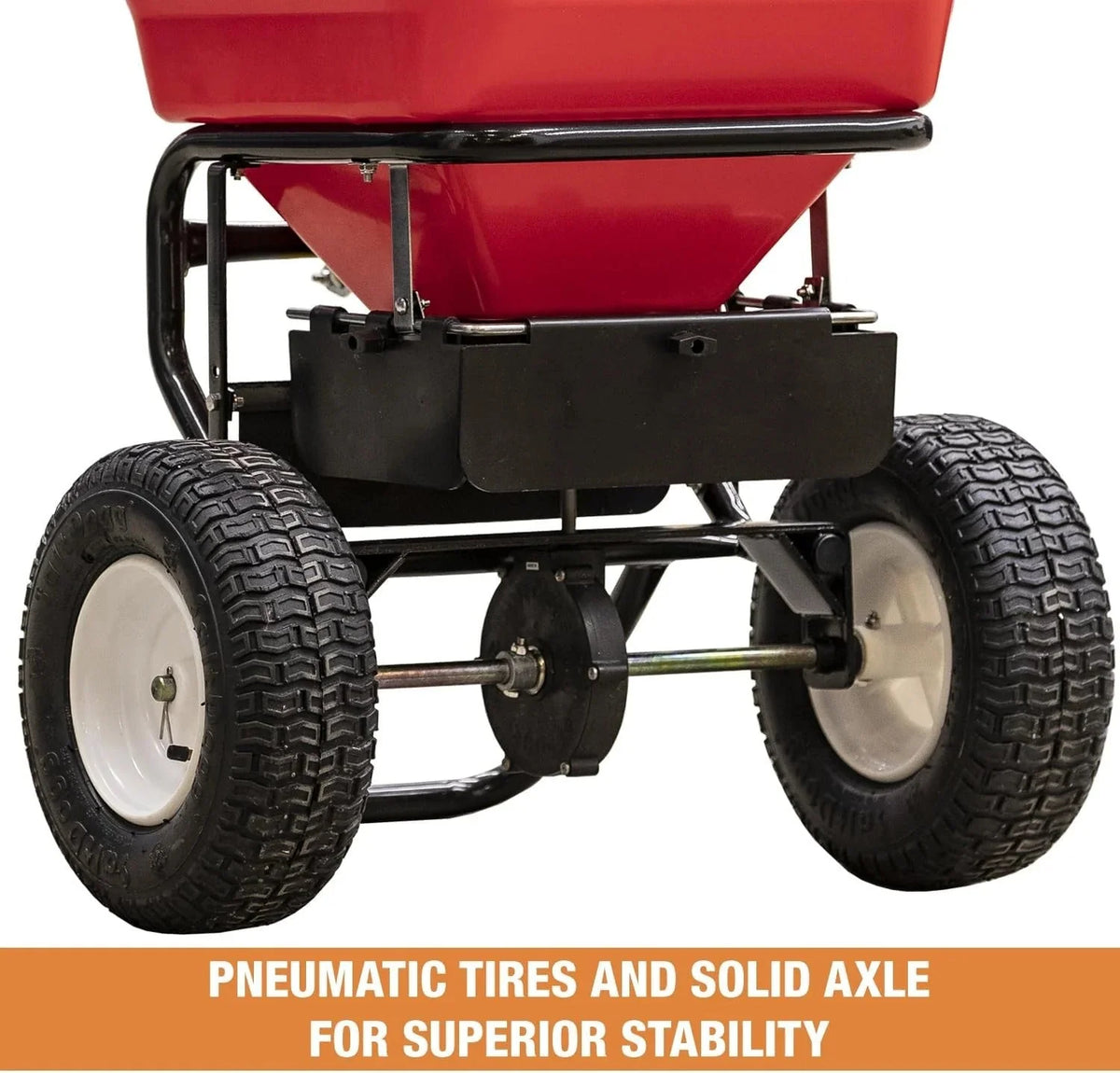 2026 NewMulti-purpose push-along spreader, 100 lb capacity, versatile tool for lawn seed, salt, de-icer, fertilizer and seeds