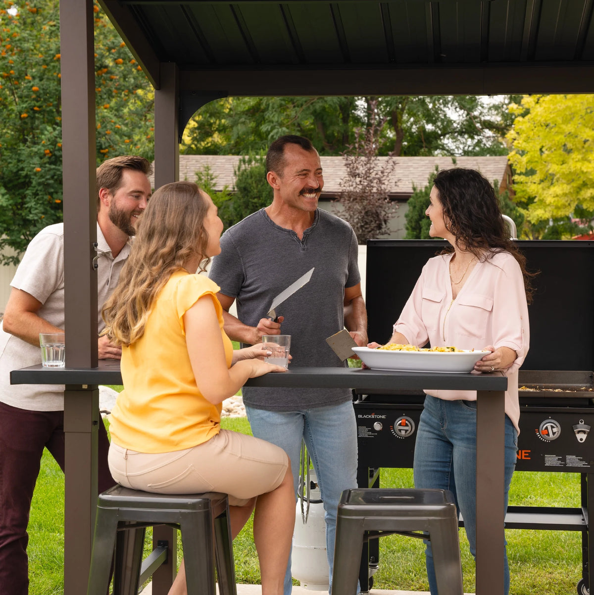 2026 NewBlackstone 5' x 8' Outdoor Griddle/Grill Pavilion Grill Gazebo