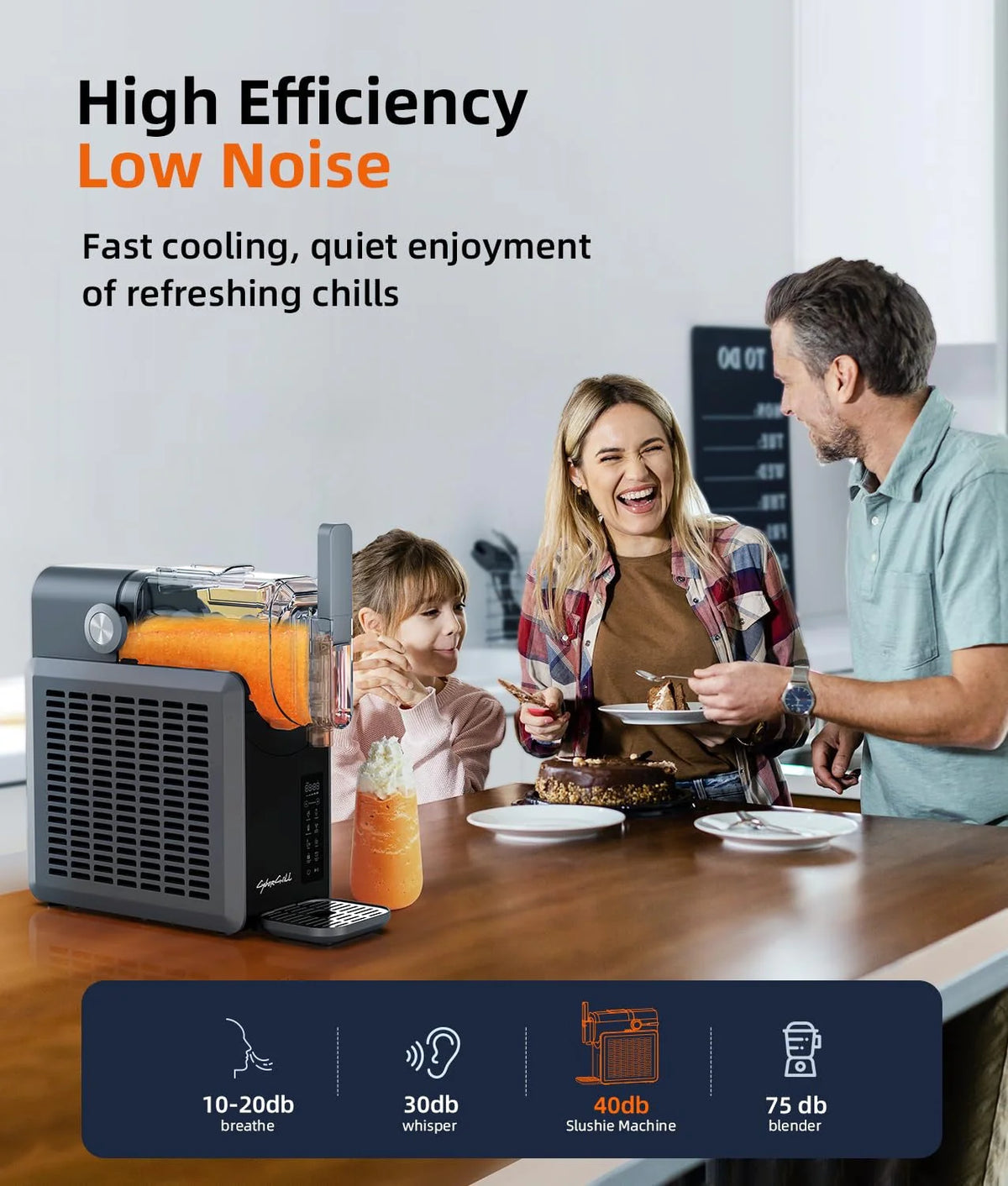 2026 NewSlushie Machine,24-Hour Delay Start&Cold Retention, 68 oz Slushy Machine with Self-Cleaning Function, Frozen Drink Maker with 5 Preset Programs,Frozen Margaritas, Frappés, and More