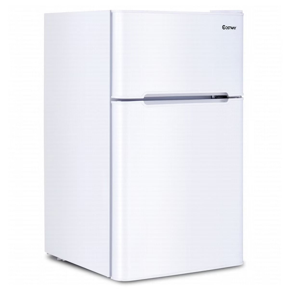 2026 NewCostway Refrigerator Small Freezer Cooler Fridge Compact 3.2 cu ft. Unit, Grey