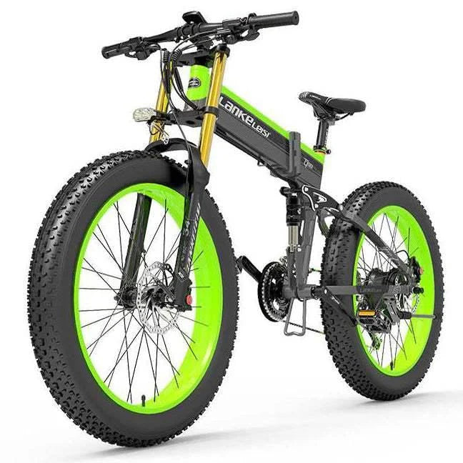 2026 NewLankeleisi XT750 Plus 1000W 26" Fatbike Dual Crown Fork Foldable E-Mountain Bike 17.5Ah