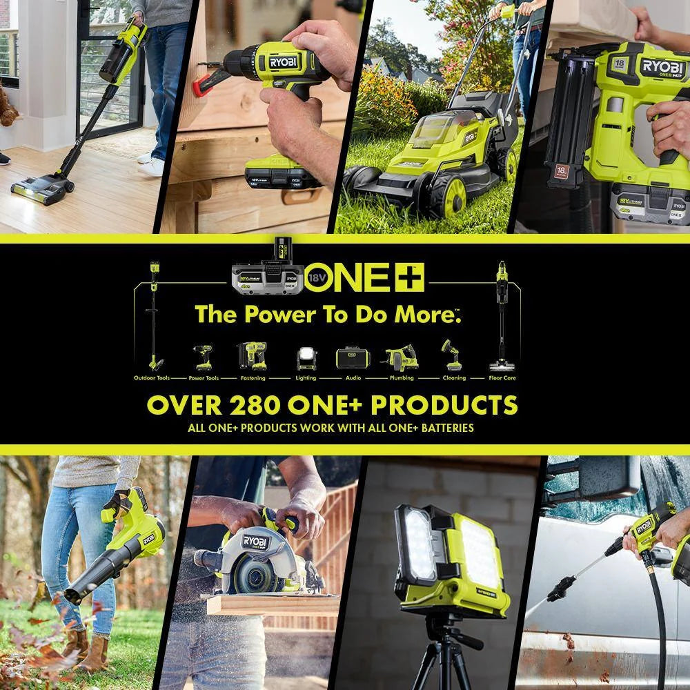 2026 NewRYOBI ONE+ 18V Cordless Tool Set with 10 Pieces, 3 Batteries and Charger (Model Year 2025) PCK750KN