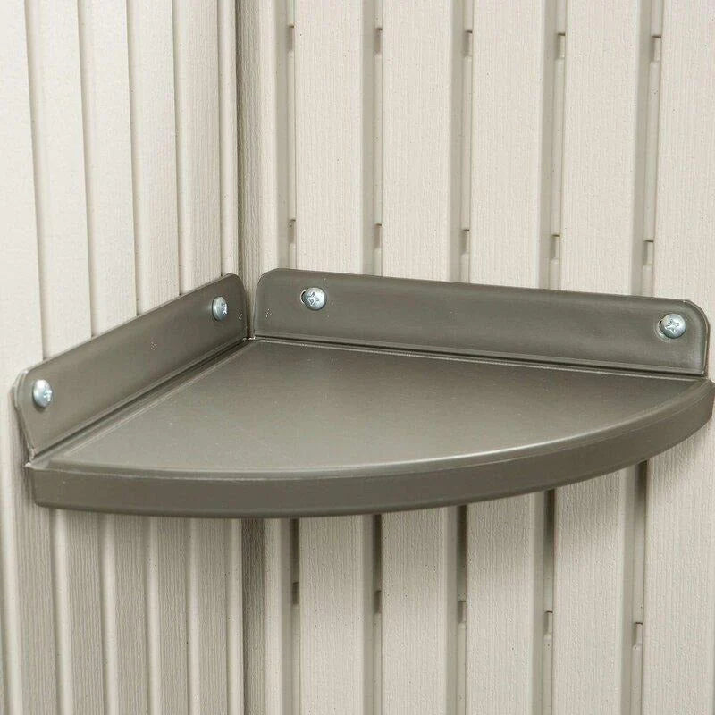 2026 New2025 Side entrance, 4.57 m W x 2.44 m D, plastic tool shed
