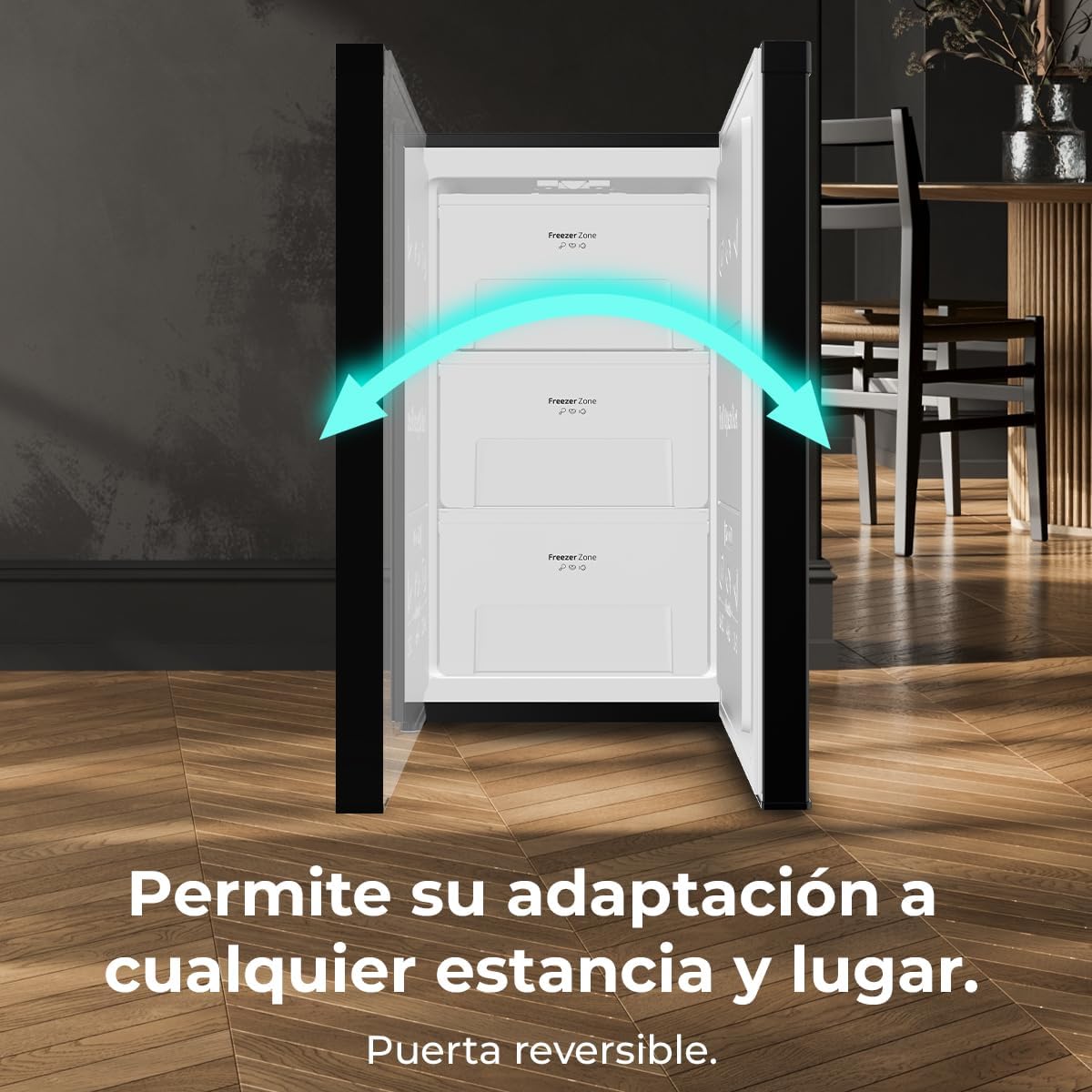 2026 Cecotec Congelador Vertical Sobremesa 87L Bolero CoolMarket TF 87 Black. 83,6 cm de Altura y 50,6 cm de Ancho, Bajo Consumo, Puerta Plana y Reversible, Diseño Compacto, Blanco
