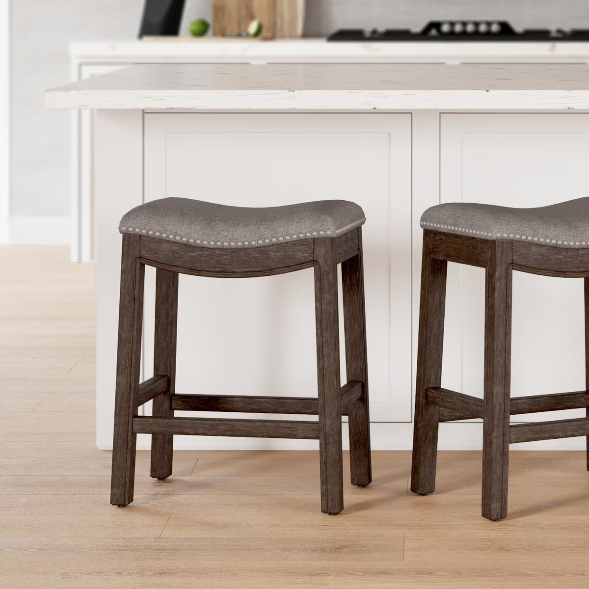 2026 NewNew Ridge Home Goods 26" Saddle Wood Counter Height Stool Weathered Natural