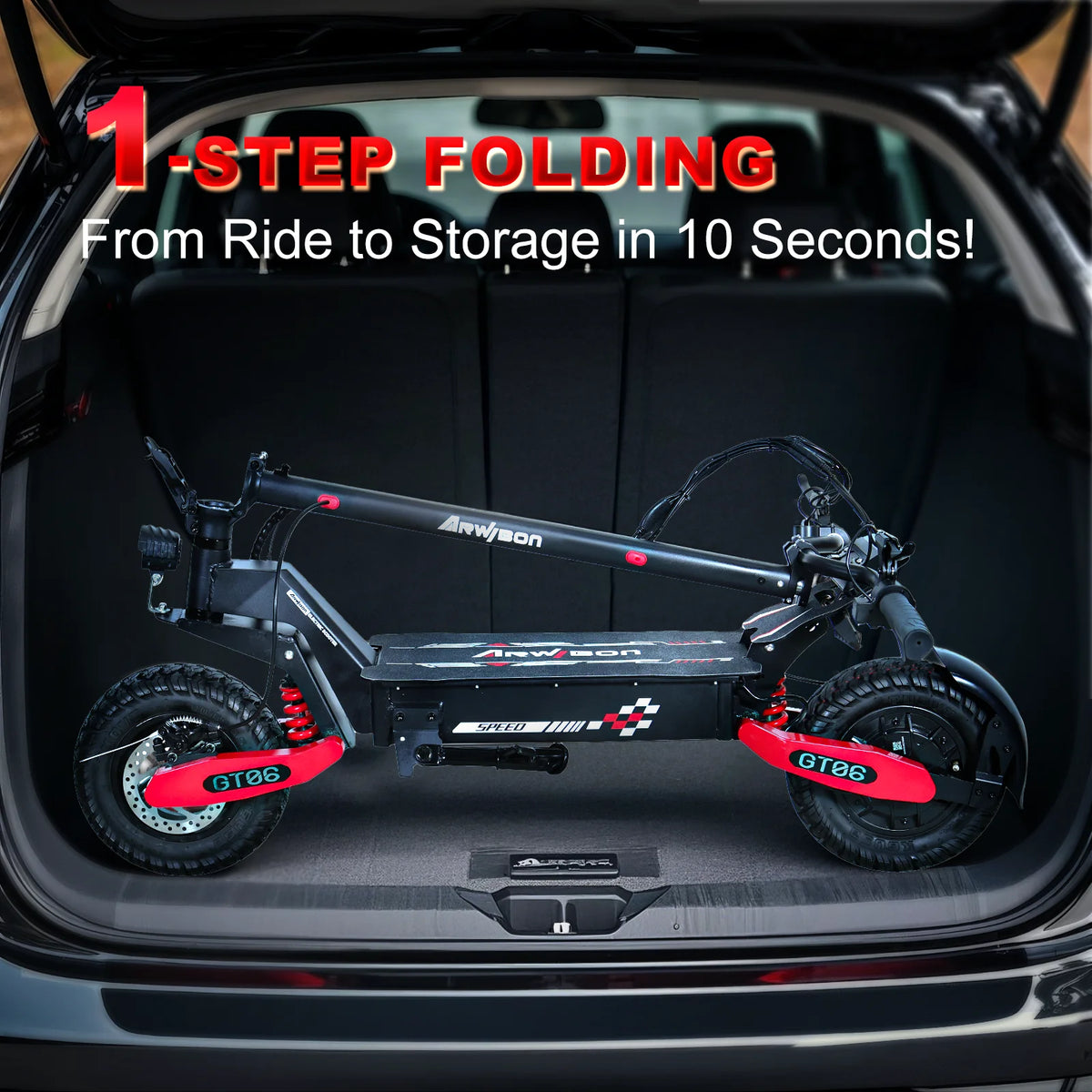 2026 NewOff Road Electric Scooter for Adults, 1200W Motor Fast E Scooter, Up to 28MPH Top Speed & 20Miles Long Range, 11" Off-Road Tires, 330lbs MAX Load, Foldable