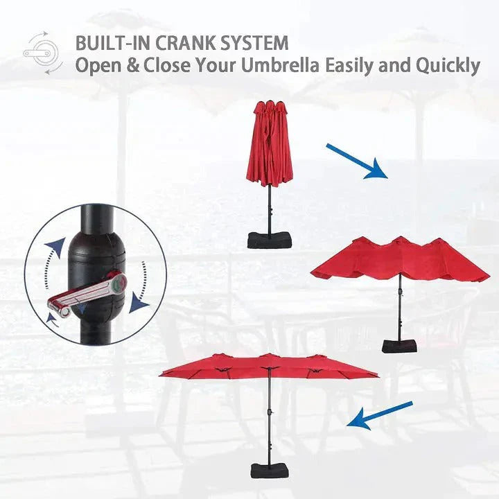 2026 New8-piece patio dining set with parasol, garden furniture set with 6 swivel dining chairs with mesh covers