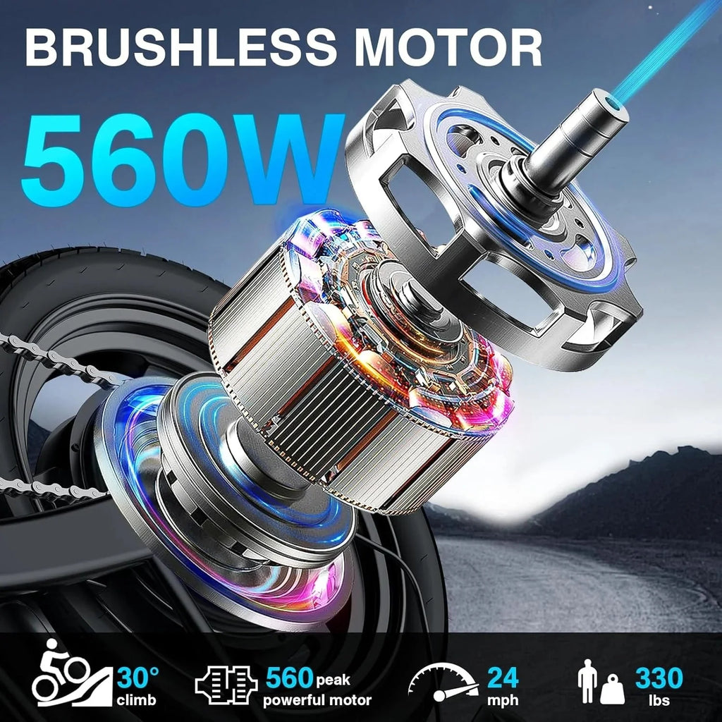 2026 NewElectric bicycle for adults and teenagers, foldable e-bike for commuters and city use, foldable e-bike motor 48V 24MPH