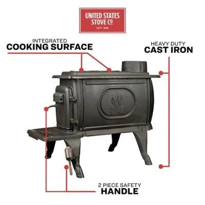 2026 New2025 900 square feet EPA-exempt cast iron stove