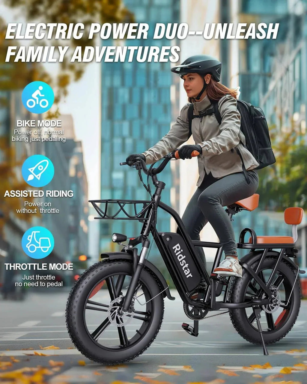 2026 NewBopzin 1000W Electric Bicycle for Adults, 48V 15Ah Removable Battery, 20" x 4.0" - 1000W
