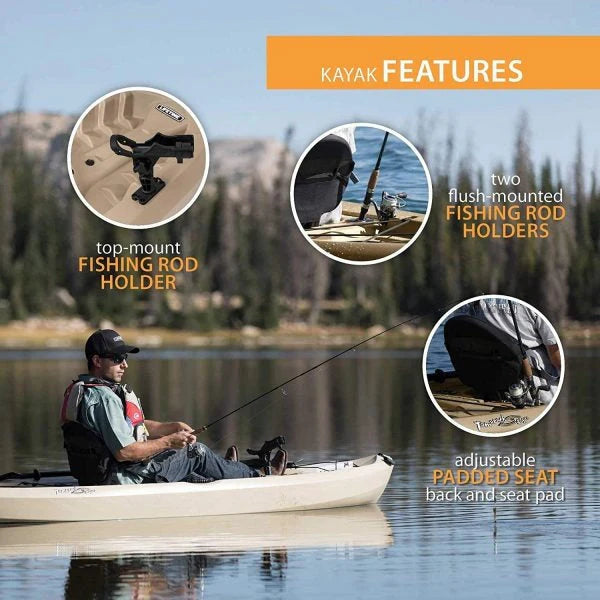 2026 NewLifetime 90806 Tamarack Angler 100 Fishing Kayak C 2-Pack (Paddles included)