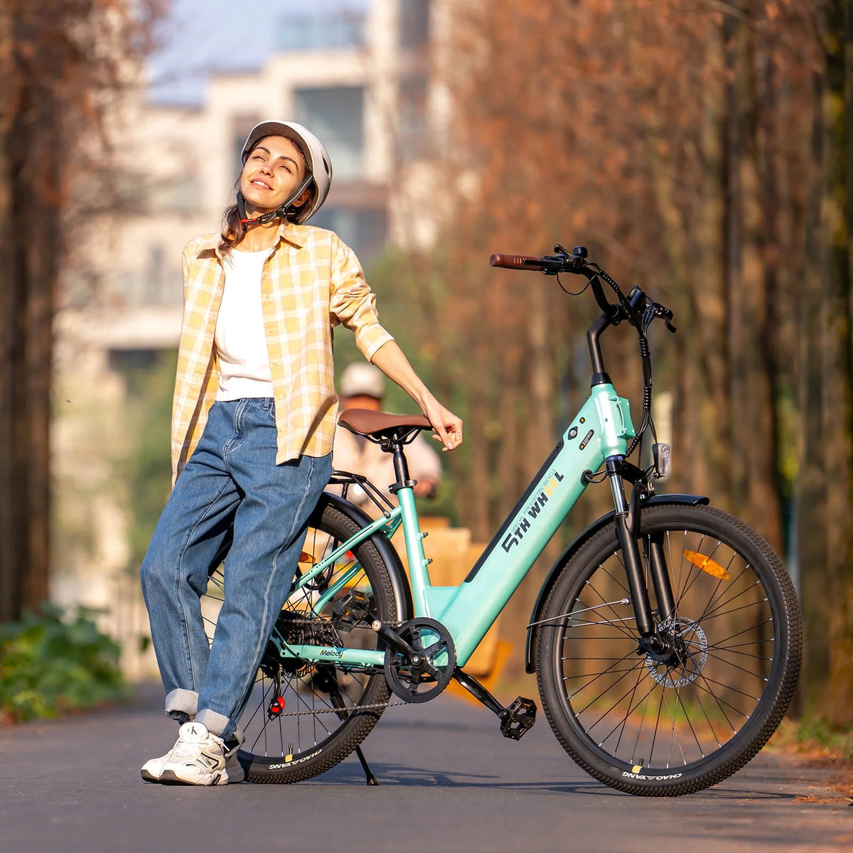 2026 New5TH WHEEL Electric Bike for Adult with 350W Motor, W18B 26" EBike with 36V 10.4Ah Removable Battery Ebike, Electric Bicycle with 7 Speed, UL2849