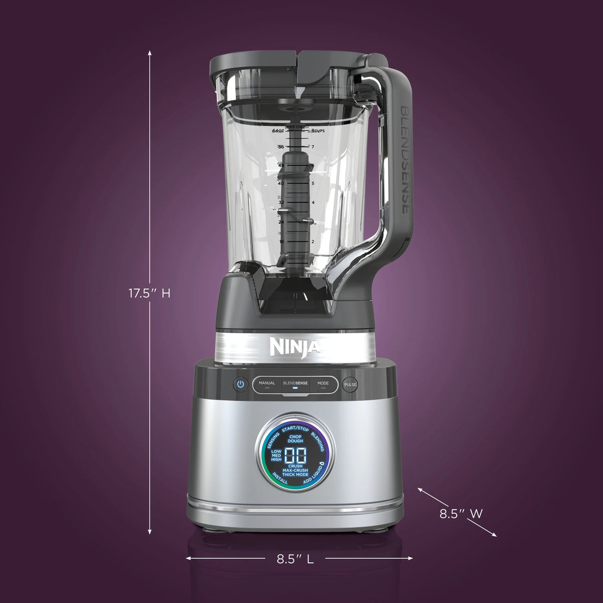 2026 NewNinja Detect Kitchen System Power Blender + Processor with Blend Sense Technology, Silver, TB400