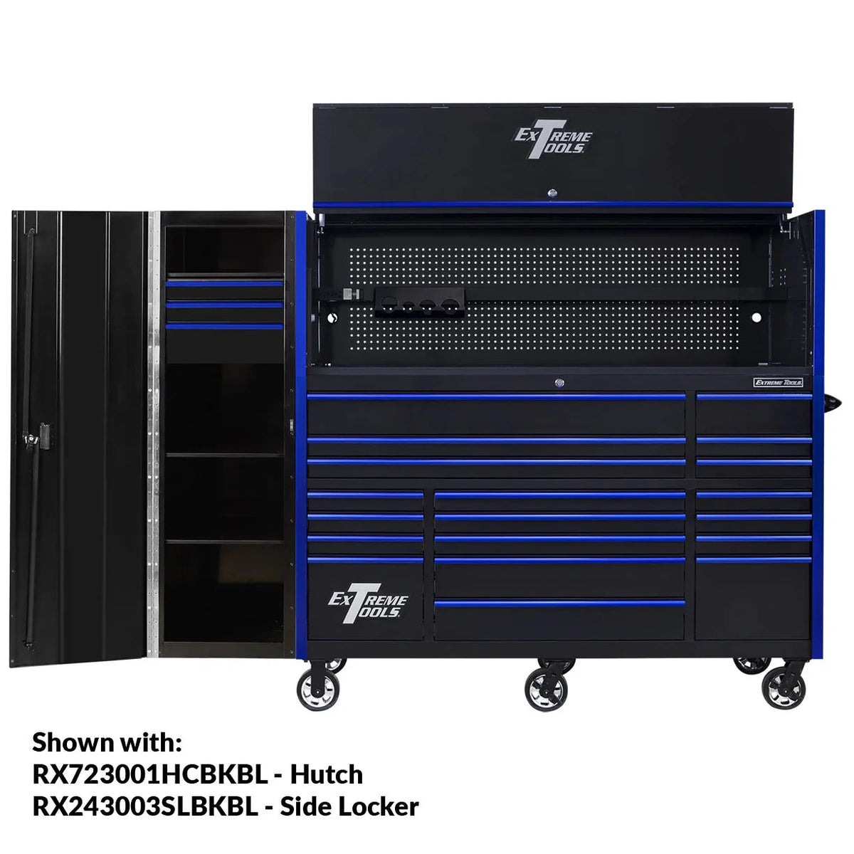 2026 NewExtreme Tools RX250 Series 72-inch x 30-inch Rolling Cart – 19 Drawers – 250 lb Drawer Slides