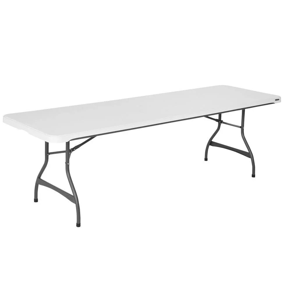 2026 NewLifetime 4-Pack Commercial Stackable Folding Table 8 Feet - White (80344)