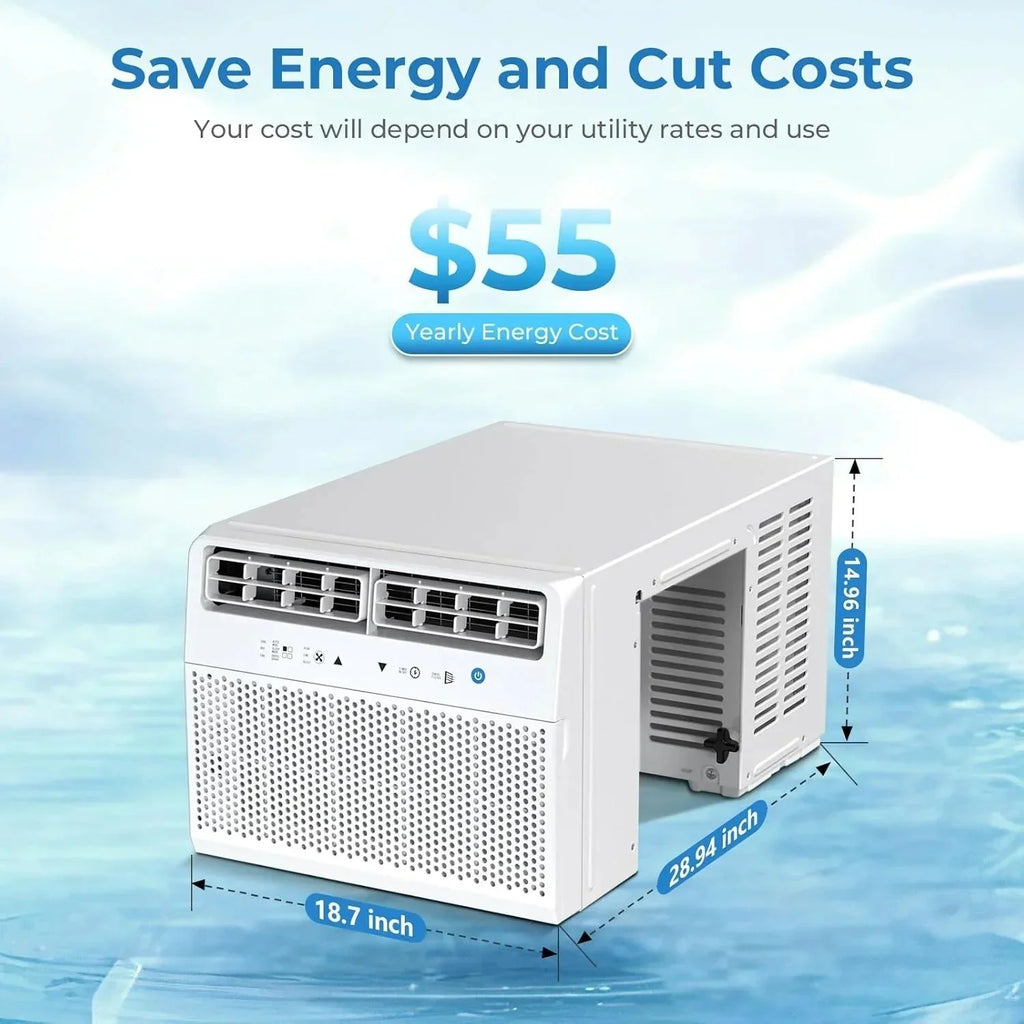 2026 NewAntarctic Star U-shaped window air conditioner 12000 BTU Ultra-quiet window air conditioner Cools