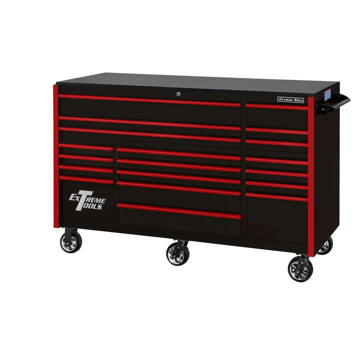 2026 NewExtreme Tools RX250 Series 72-inch x 30-inch Rolling Cart – 19 Drawers – 250 lb Drawer Slides