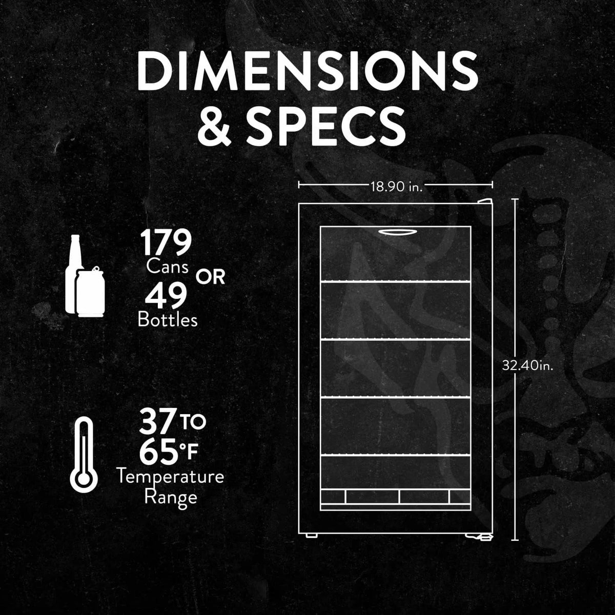 2026 NewBeverage Refrigerator Cooler | 126 Cans Free Standing with Right Hinge Glass Door | Mini Fridge Beverage Organizer Perfect For Beer, Wine, Soda, And Cooler Drinks