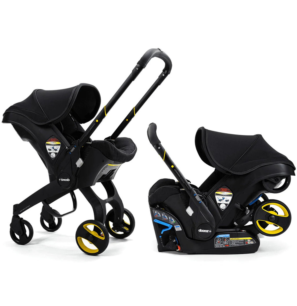2026 NewStroller combination consisting of infant car seat and LATCH base (model year 2025) – Midnight Edition | From car to stroller in seconds, airplane-compatible, including accessory bag