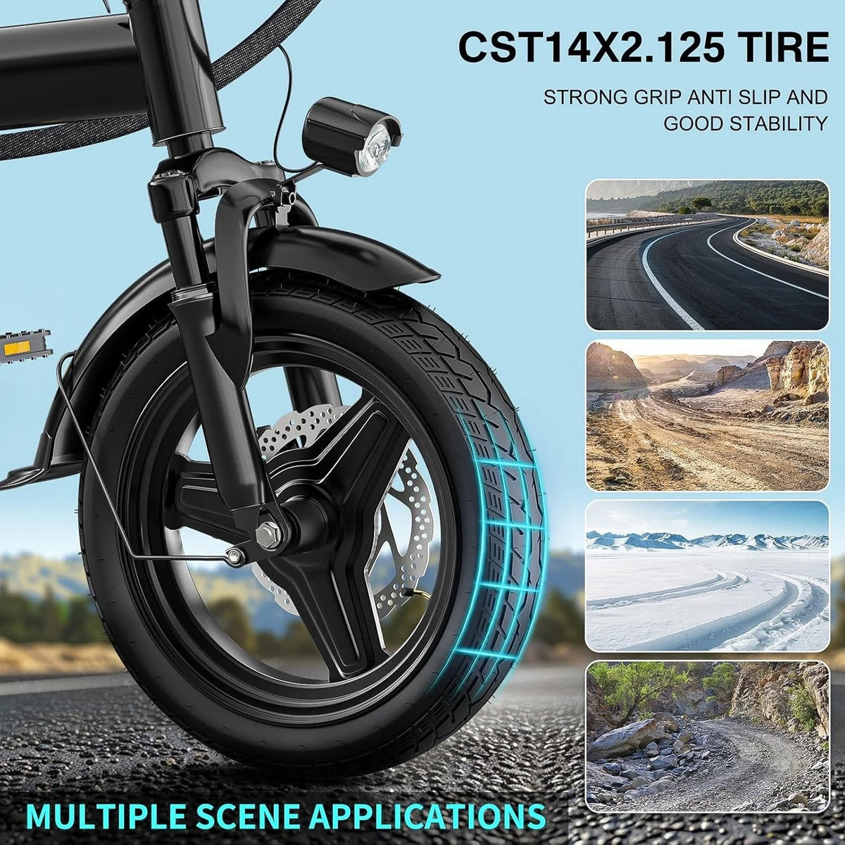 2026 NewElectric bicycle for adults and teenagers, foldable e-bike for commuters and city use, foldable e-bike motor 48V 24MPH