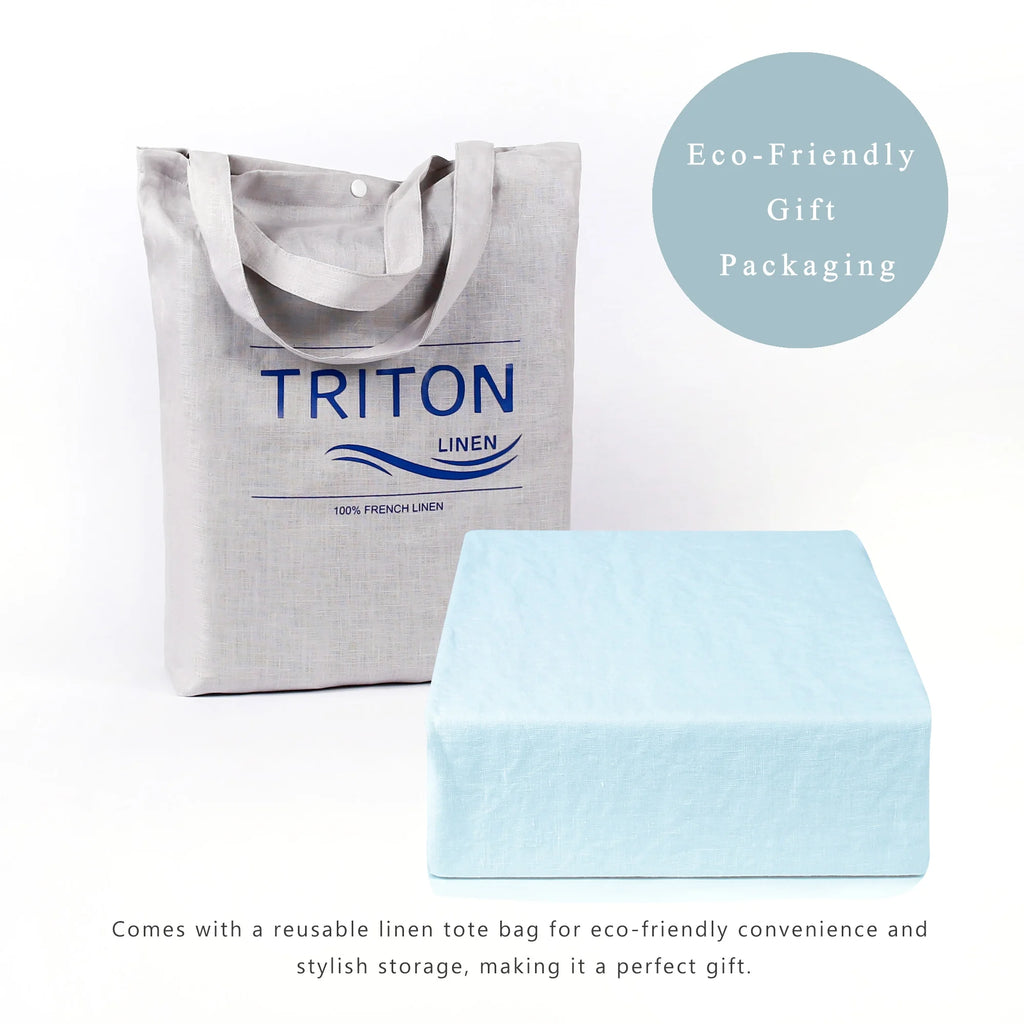 2026 New100% Pure Linen Duvet Cover with Button Closure and Corner Ties Soft & Breathable - Natural Full/Queen