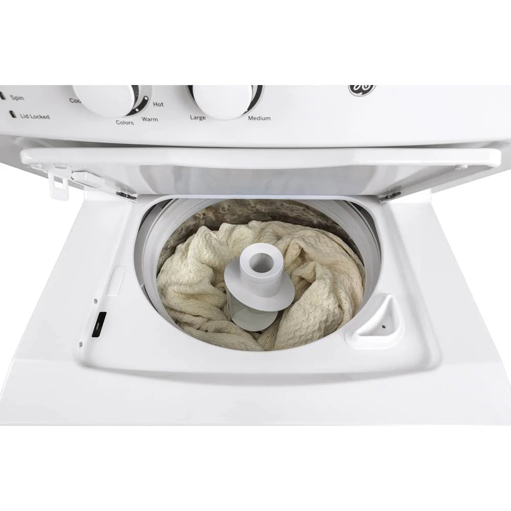 2026 NewLaundry Center 2025 with 3.8 cubic foot (approx. 108 liters) top-loading washing machine and 5.9 cubic foot (approx. 167 liters) electric dryer – White