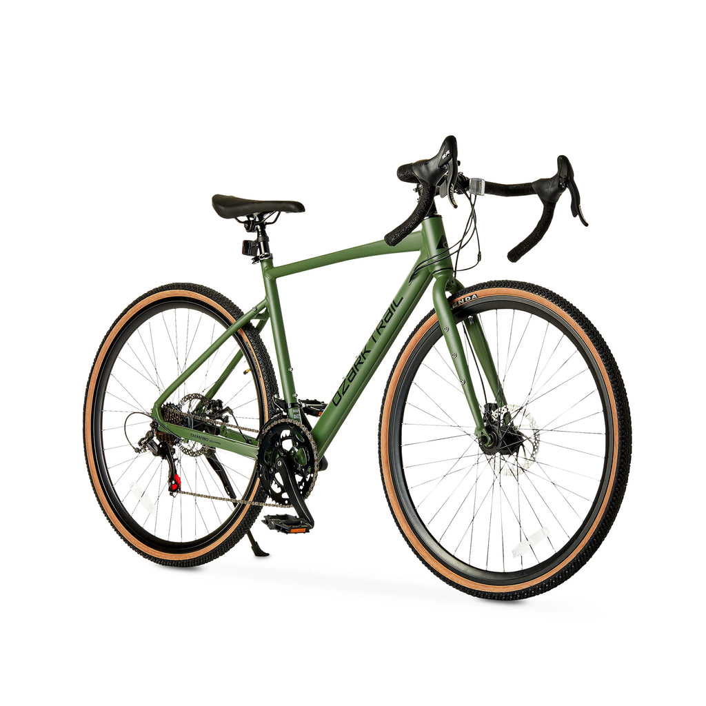 2026 New700c Ozark Trail G.1 Explorer Drop Bar Gravel Bike, Medium Frame, Fits Riders 5'5" - 5'10", Green, Adult