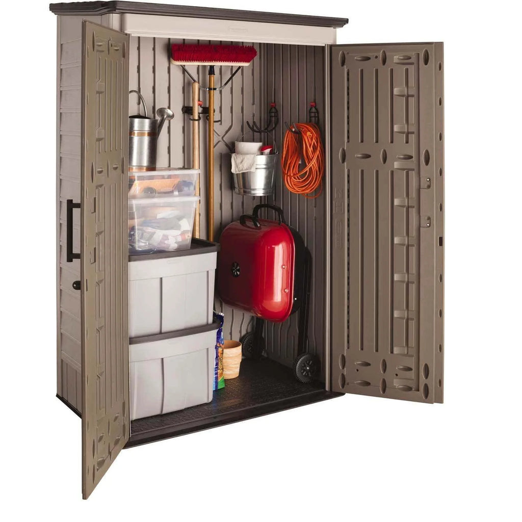 2026 NewRubbermaid garden shed, model 2025, 52 cubic feet (approx. 1.47 m³), weatherproof, lockable doors