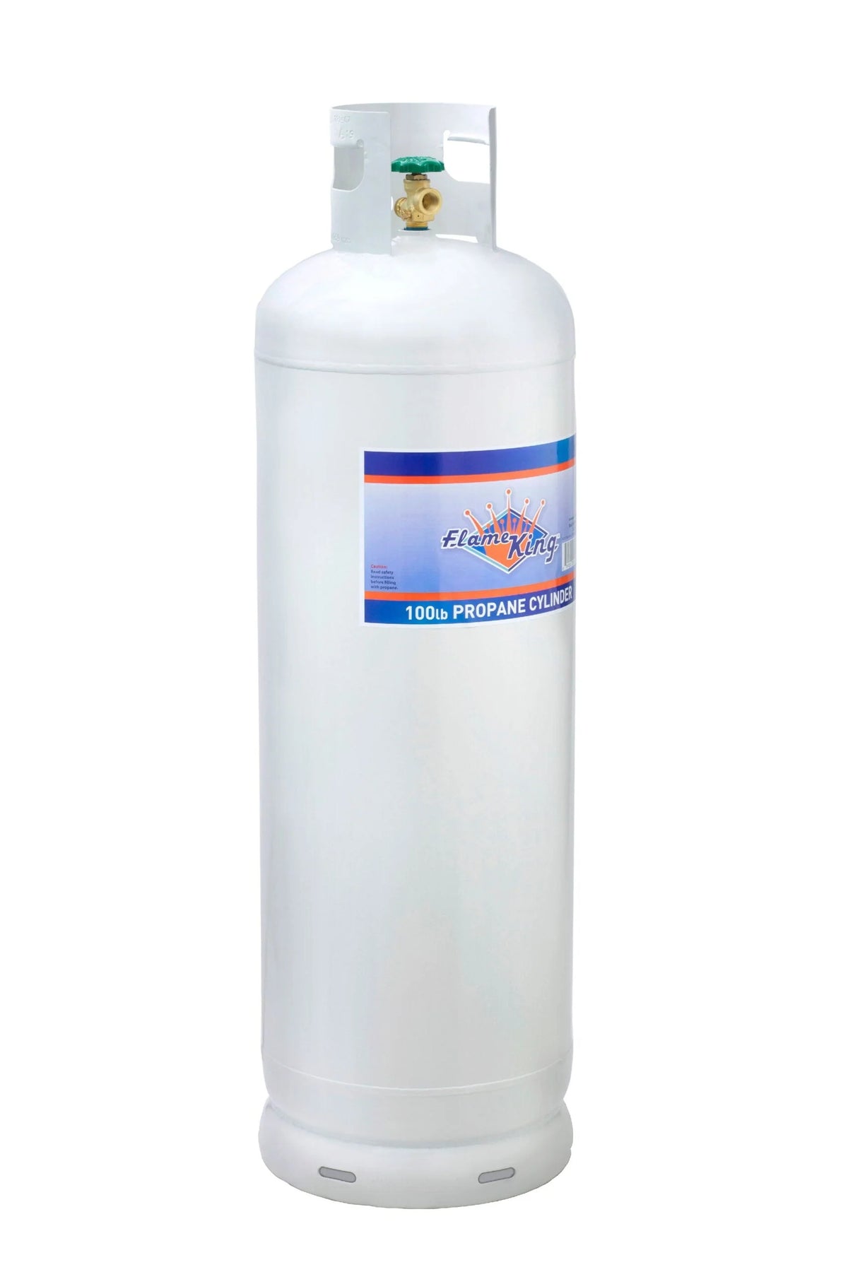 2026 New100-pound steel propane gas cylinder with POL valve (delivered empty)